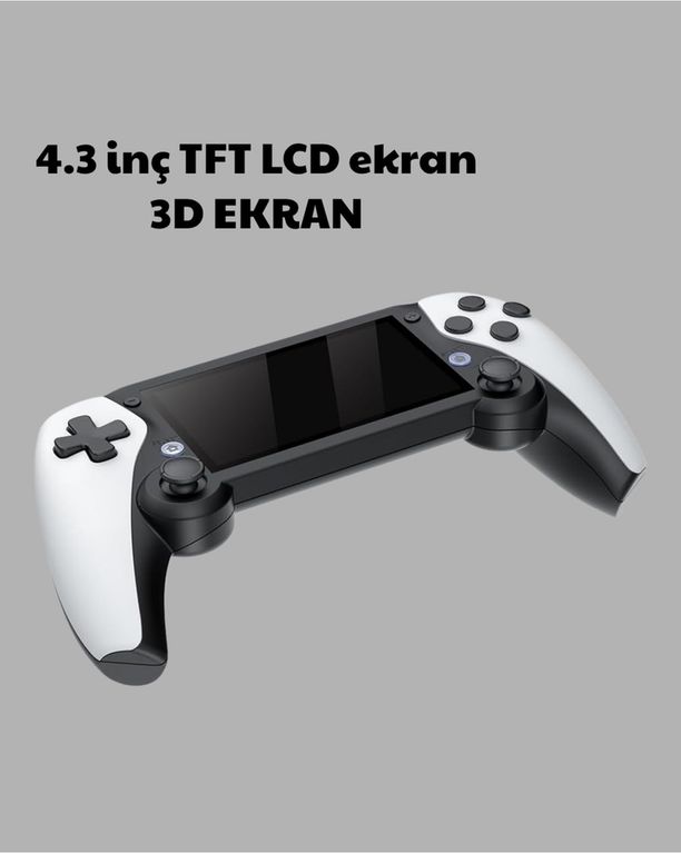 Lisinya TRİTHLTUCZZZM25PROGAME-BLNCCC Taşınabilir 4.3 Ekranlı Retro Oyun Cihazı -