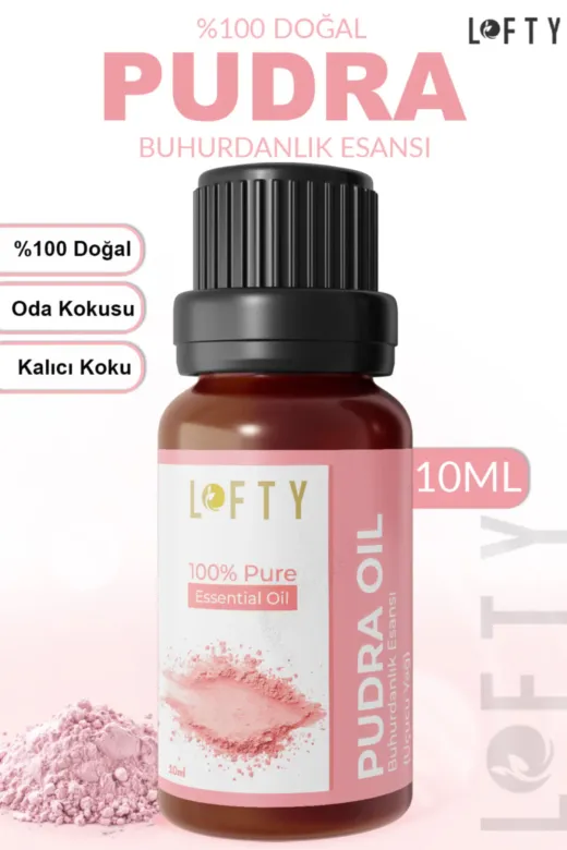 Lofty LoftyB10ML1 Pudra Uçucu Yağ Buhurdanlık Esansı Oda Kokusu Uçucu Esansiyel Yağ Buhur Yağı 10Ml