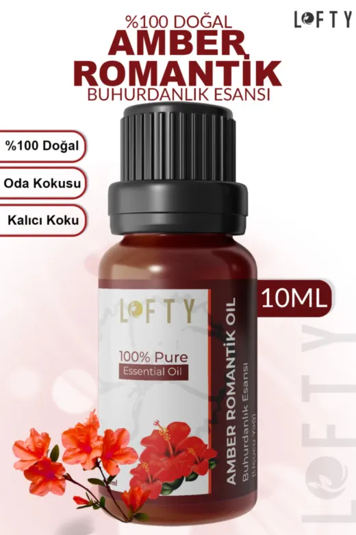 Lofty LoftyB10ML16 Amber Romantik Uçucu Yağ Buhurdanlık Esansı Oda Kokusu Esansiyel Yağ Buhur Yağı 10Ml