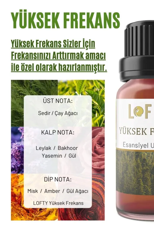 Lofty LoftyB10ML21 Yüksek Frekans Uçucu Yağ Buhurdanlık Esansı Oda Kokusu Esansiyel Yağ Buhur Yağı 10Ml