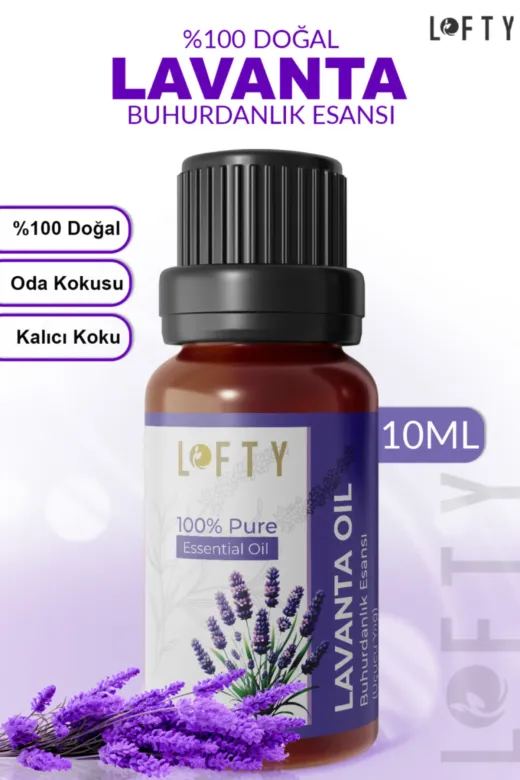 Lofty LoftyB10ML5 Lavanta Uçucu Yağ Buhurdanlık Esansı Oda Kokusu Uçucu Esansiyel Yağ Buhur Yağı 10Ml