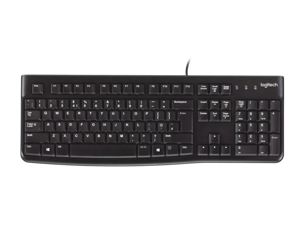Logitech K120 920-002505 USB Kablolu Standart Q Klavye Siyah