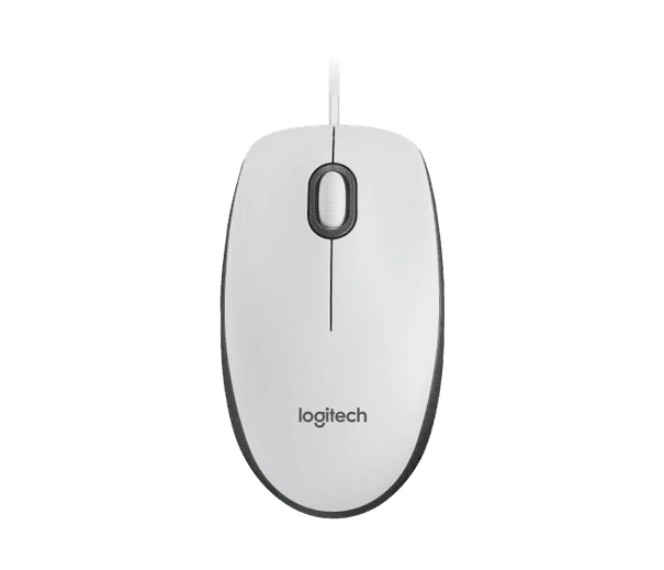 Logitech M100 Kablolu Optik Mouse Beyaz (910-006764)