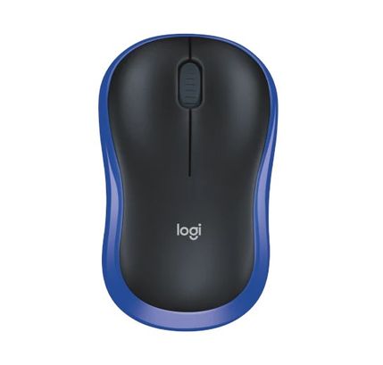 Logitech M185 Kablosuz Mouse Siyah-Mavi (910-002236)