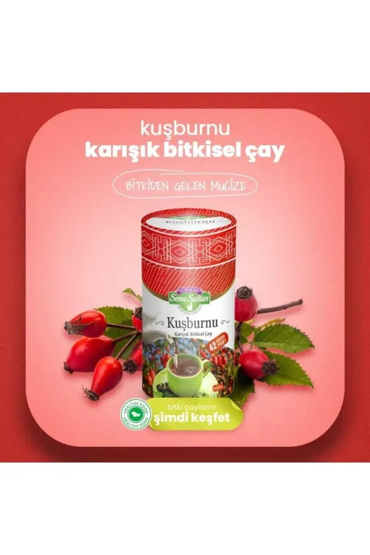 Lokman Sena Sultan 37249 Kuşburnu Demlik Poşet Çay 42'li 65 Gr