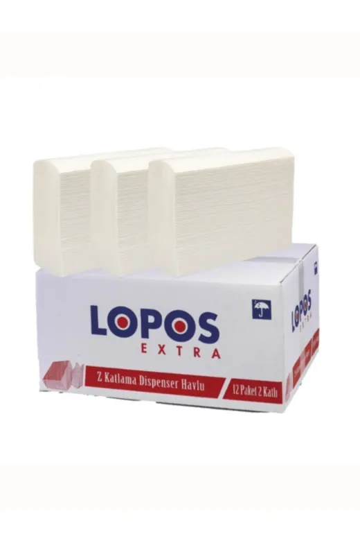 LOPOS OtelBukleti-3131 Z Katlama Dispenser Havlu 12 Li