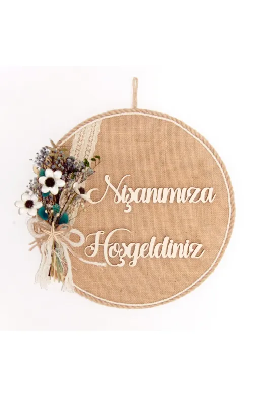 Lora Davet 54208 Yapay Ve Kuru Çiçekli Kapı Süsü