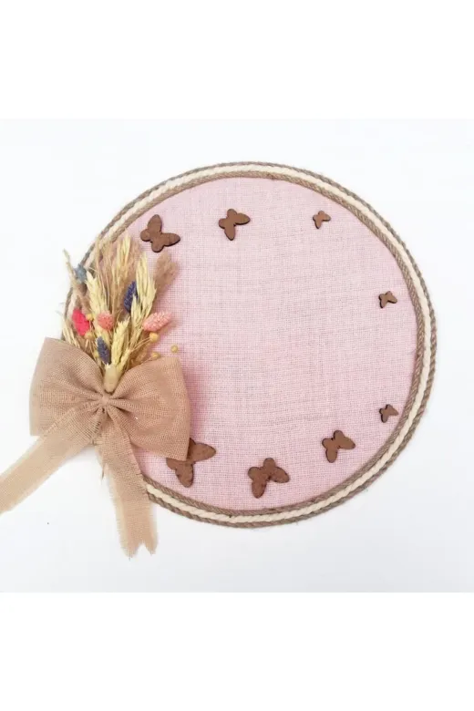 Lora Davet Kız Bebek Kapı Süsü, Hastane Kapı Süsü, Duvar Süsü (1 Adet) Pembe - 36113