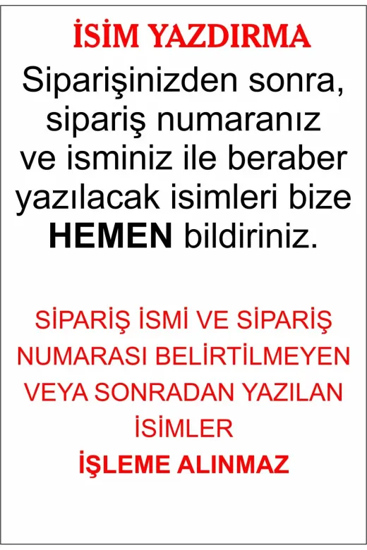 Lora Davet Söz Nişan Tepsisi Isimlik (1 Adet) Altın 51725