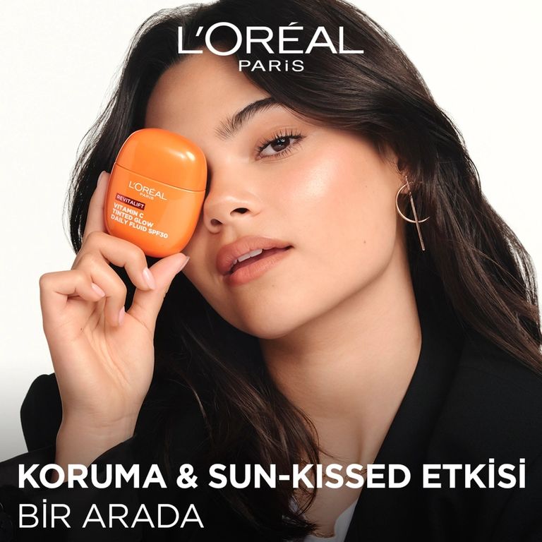 Loreal Paris 10218070 Revitalift Clinical C Vitamini İçeren Renkli Işıltılı Spf30 Nemlendirici Yüz Güneş Kremi 40 Ml