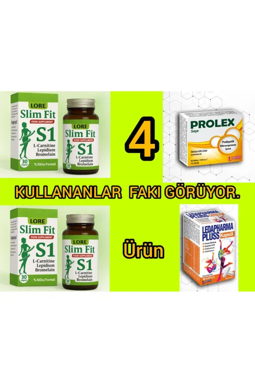 LoreLife 09876lr Slimfit 30Kp & Prolex 10 Kapsül 3 Adet Set