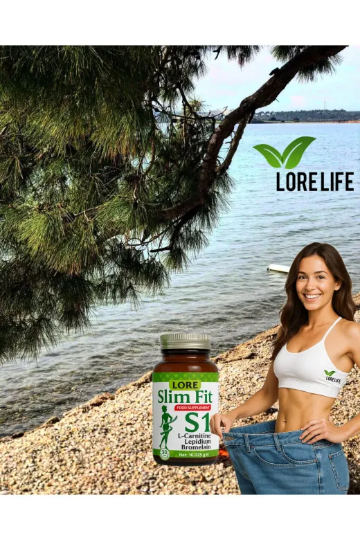 LoreLife Lore Life Slimfit S1 30Kp Lcarnitin, Lepidium, Bromalain İçeren Bitkisel Kapsül