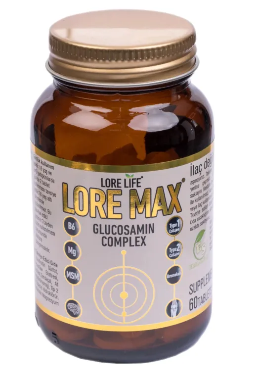 LoreLife LRMX Lore Max Glukozamin Complex Takviye Edici Gıda 60 Tb