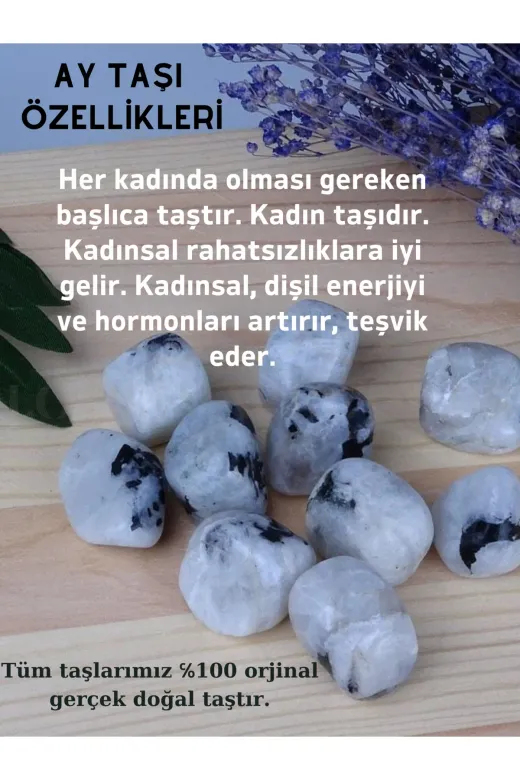Lotus Doğaltaş Bileklik-4 Aytaşı(Aşk Taşı) Doğaltaş Bileklik