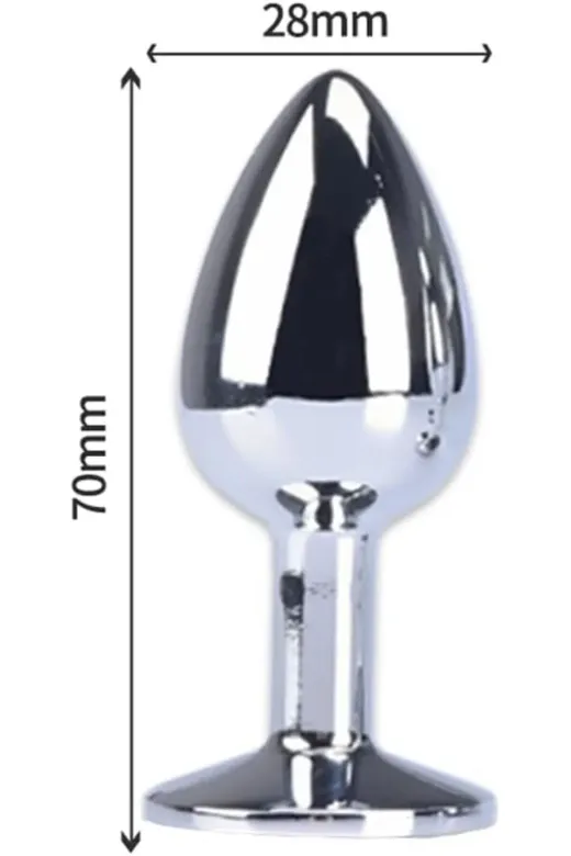 Lovetoys plg Metal Elmas Taşlı Küçük Boy Anal Plug 7 Cm