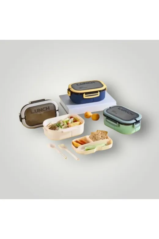 LUNCH BOX stlmklmsslmnn Tek Katlı Bölmeli Beslenme Kutusu