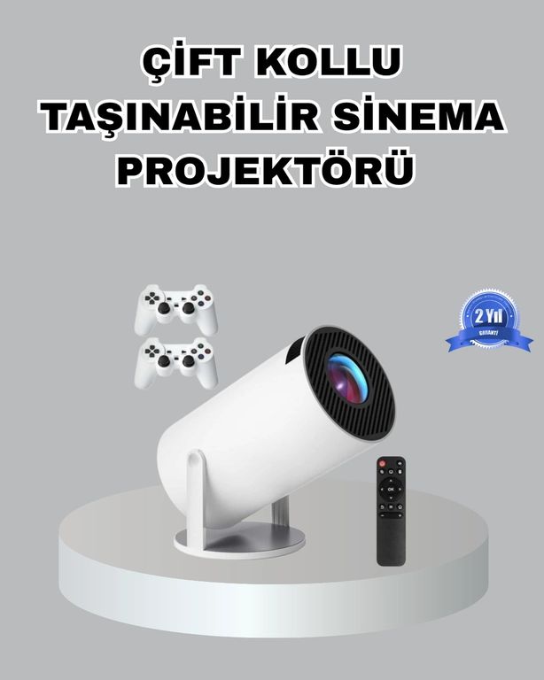 Luord Store 113470387 Taşınabilir Projeksiyon Cihazı 4K Destekli Wi-Fi Kablosuz Ekran Yansıtma