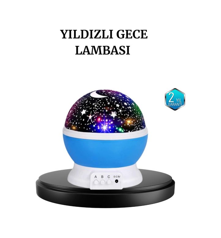 Luord Store TRİTHLTXUUCZZZSTARGECELAMBASI-BLNCCC Renkli Led Gece Lambası 6 Işık Modlu Çocuk Odası Atmosfer Aydınlatma Çok Renkli