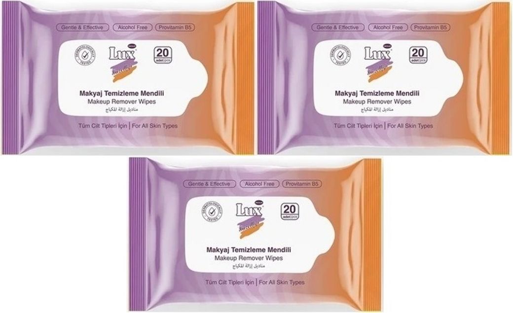 Lux Makyaj Temizleme Mendili Havlu 60 Yaprak (3PK*20)