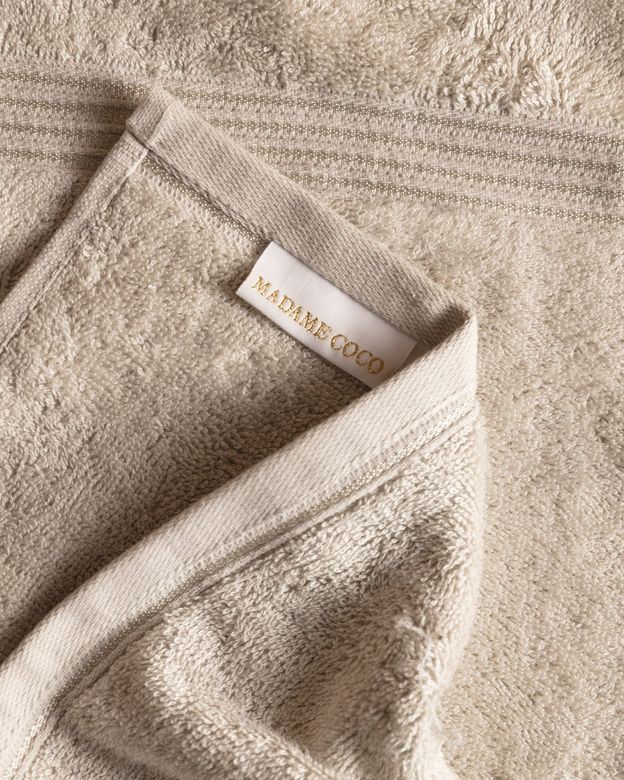 Madame Coco 8684427003442 Clarette Yüz Havlusu - Soft Gri - 50X80 Cm