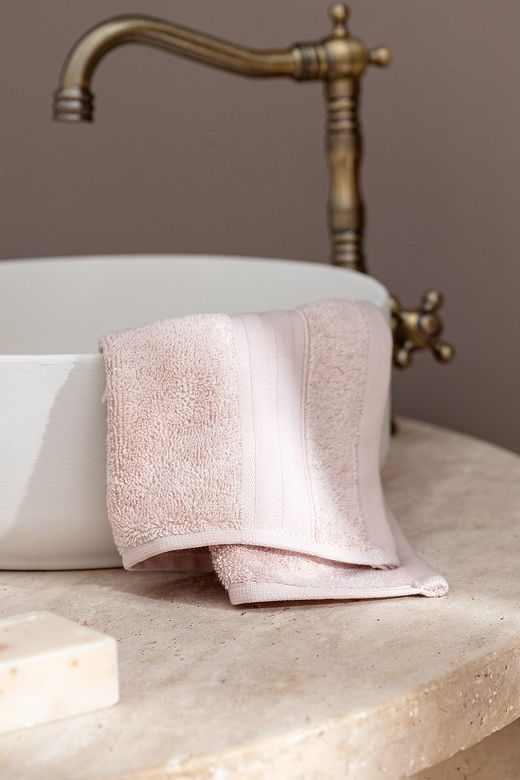 Madame Coco 8684427029442 Martha Yüz Havlusu (Tencel™) - Pudra - 50X80 Cm