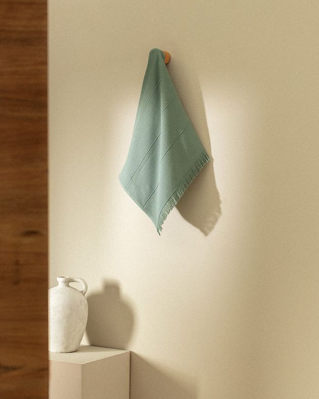 Madame Coco 8684427204375 Brenna %100 Pamuk Yüz Havlusu - Yeşil - 50X85 Cm