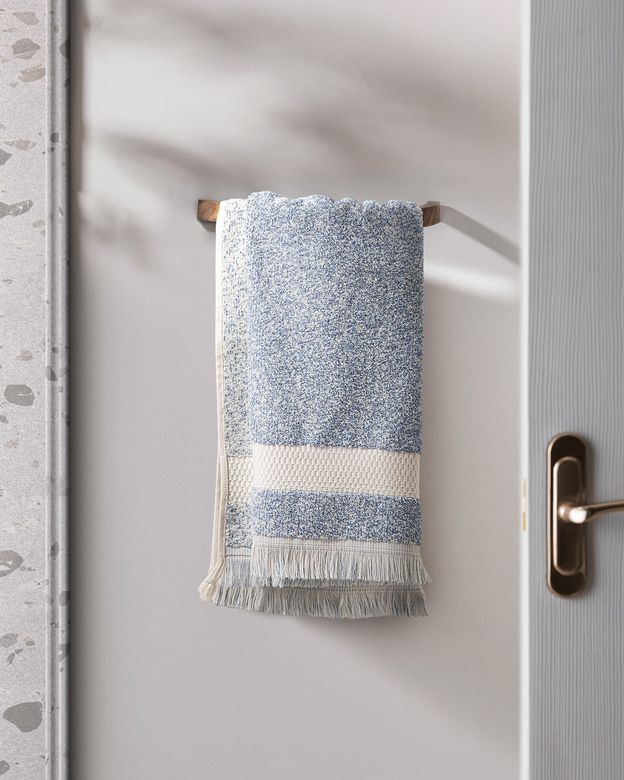 Madame Coco 8684427208892 Brest %100 Pamuk Yüz Havlusu - Mavi - 50X80 Cm