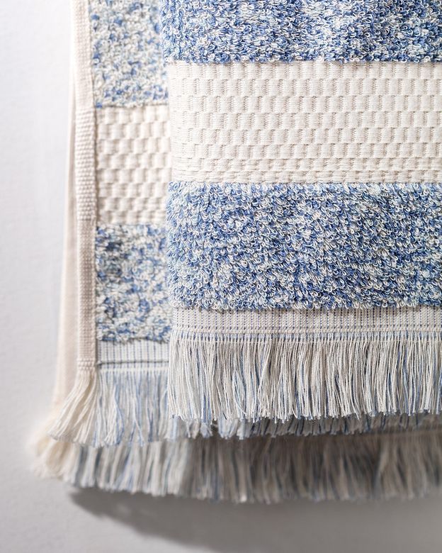 Madame Coco 8684427208892 Brest %100 Pamuk Yüz Havlusu - Mavi - 50X80 Cm