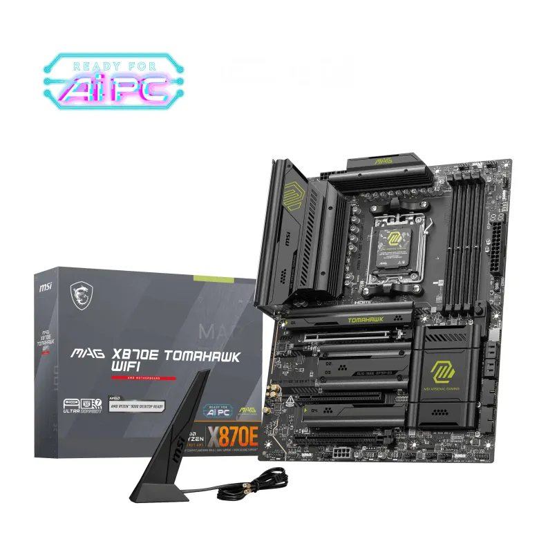 MAG X870E TOMAHAWK WIFI AM5 DDR5 8400MHZ(OC) USB4 4x M.2 HDMI 2X DP 5G LAN WIFI 7 RGB ATX