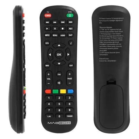 Magbox Vip - Dragon - Luna / Sunny 14850 / Akiwa Hd / Hometech Ht-1010 / Digiline X100 / Astracom Saturn Hd / Rowell Mini Hd Uyumlu Uydu Alıcı Kumandası