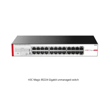 Magic BS224, 24 Port, GigaBit, 2 Port GigaBit Uplink, Metal Kasa, Yönetilemez, Rack Mount Switch