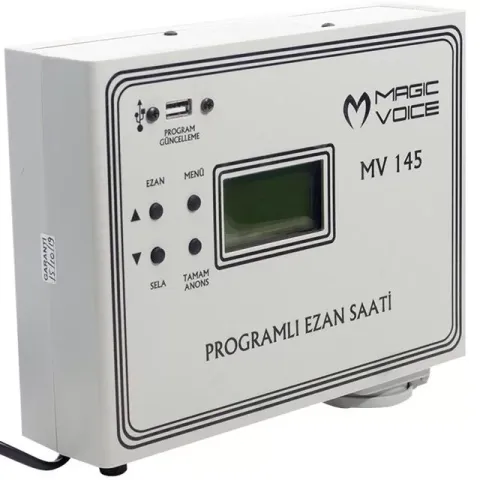 Magicvoice Mv-145 3 Hocalı Programlı Duvar Tipi Ezan Saati