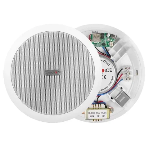 Magicvoice Tpı-351 6" (16 Cm) Hat Trafolu Alçıpan/asma Tavan Tipi Hoparlör (6w Rms - Mp3 Usb Uyumlu) - Beyaz