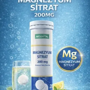 Magnezyum Sitrat 200 Mg Efervesan Tablet (20 Tablet)
