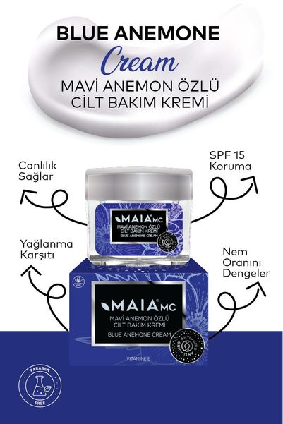 Maia mc maıaanemon199 Mavi Anemon Cilt Bakım Kremi 50 Ml