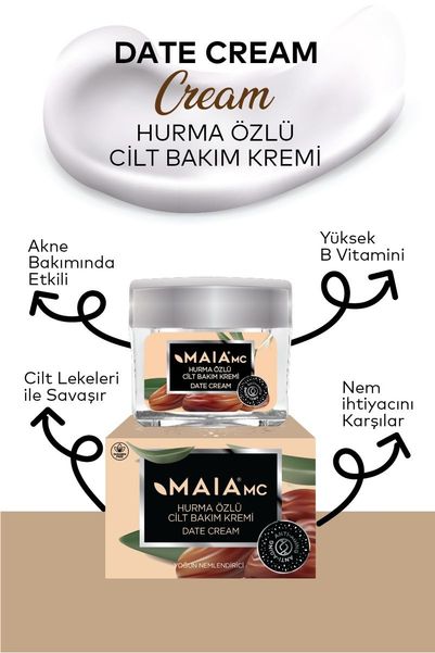 Maia mc maıahurma199 Hurma Cilt Bakım Kremi 50 Ml