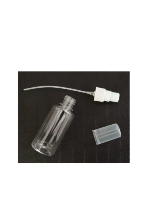 makrobay BSB050 50 Ml Boş Şişe Beyaz Sprey Başlıklı 25 Adet
