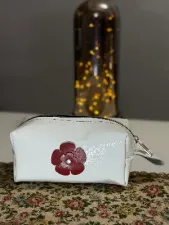 Makyaj.kozmetik Çantası,seyahat Tipi,çanta Organizer Rugan Beyaz