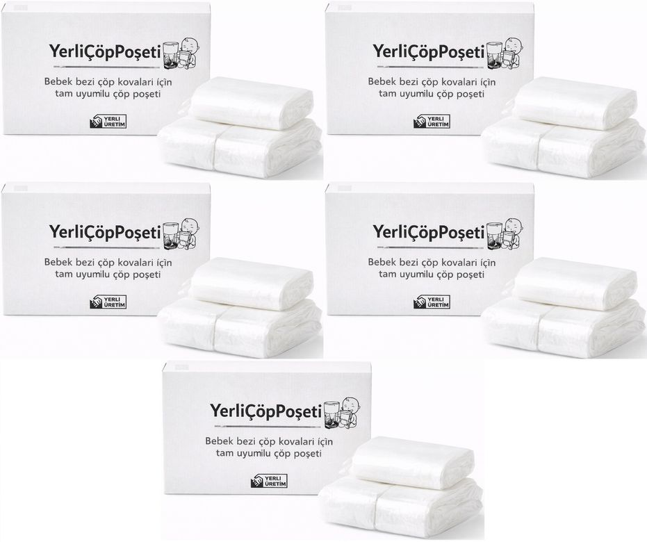 Mandaş Tommee Tippee Twist & Click Çöp Poşeti Tam Uyumlu Yerli (3 Lü Yedek Set) KOVASIZ (5 Li Set)