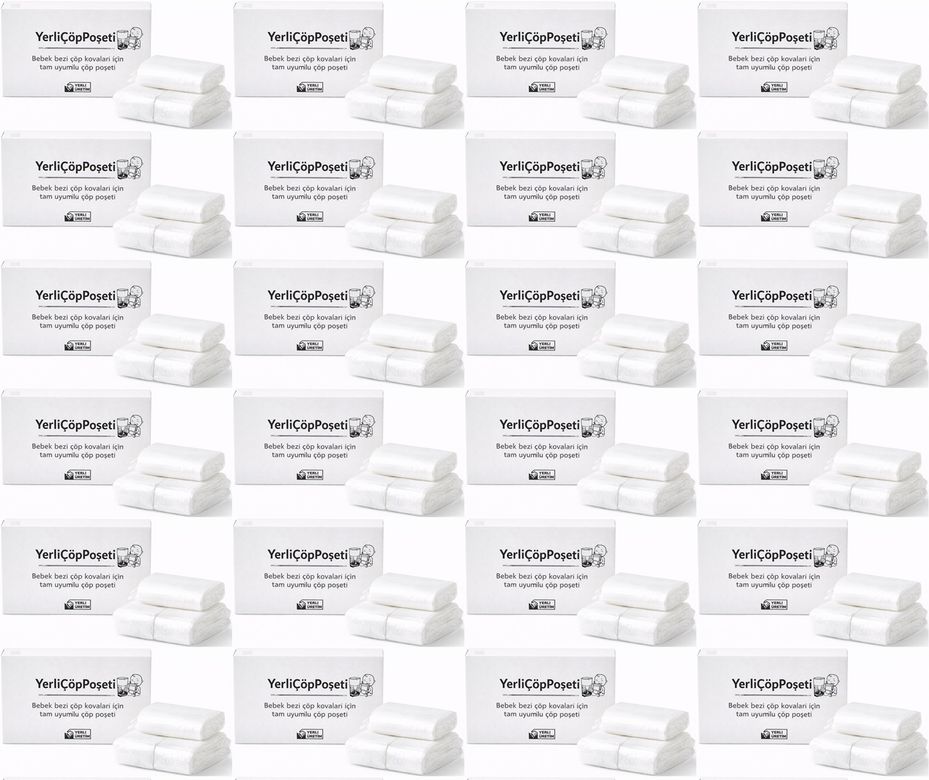 Mandaş Tommee Tippee Twist & Click Çöp Poşeti Tam Uyumlu Yerli (3 Lü Yedek Set) KOVASIZ (24 Lü Set)