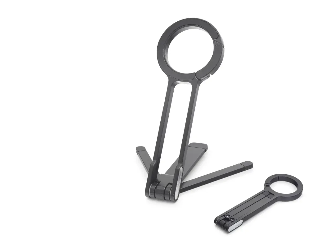 Manyetik Katlanir Masaüstü Telefon Standi Metal - Siyah ND8030