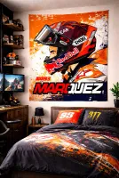 Marc Marquez MotoGP Duvar Örtüsü