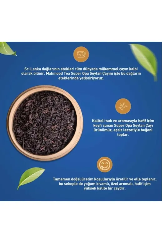 Mardingıda Mrdn1259 Seylan Çay İthal Kaçak İri Yaprak Dökme Çayi 800G