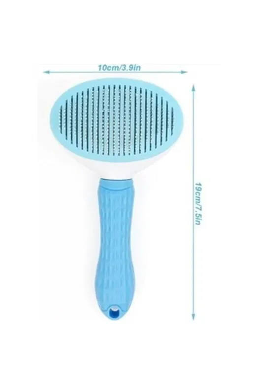 markapet -HKNRM11123-2-2-a0037 Kendini Temizleyen Tuşlu Kedi Köpek Tarağı Mavi 10 X 20 Cm .
