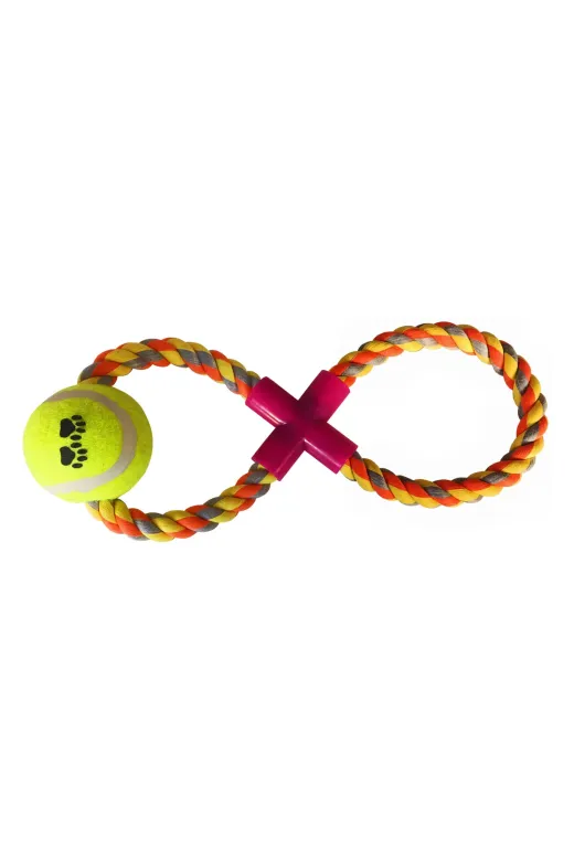 markapet SF-DISIPX-SR Tenis Toplu X Şekilli Köpek Diş İpi 7-30 Cm Sarı