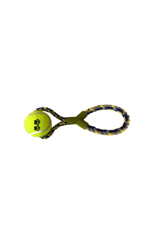 markapet SF-DISIPY-MV Tenis Toplu Y Şekilli Köpek Oyuncağı 7-27 Cm Mavi