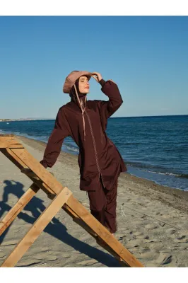 Marla Şapkalı Tesettür Mayo - ALF26219