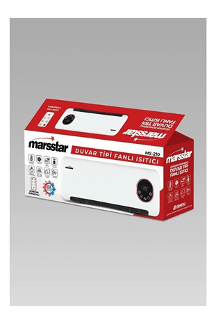 Marsstar Ms-210 2000 W Uzaktan Kumandalı Duvar Tipi Fanlı Isıtıcı