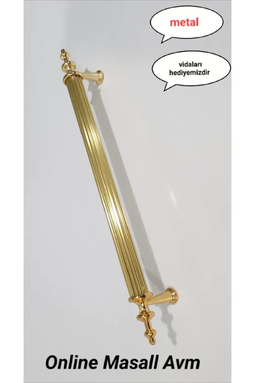 MASALL elifklp2023 Elif Kulp ( 128 Mm ) Metal Vidalı. Dolap,şifonyer,ünite,komidin,mutfak Dolabı,vestiyer Altın Renk