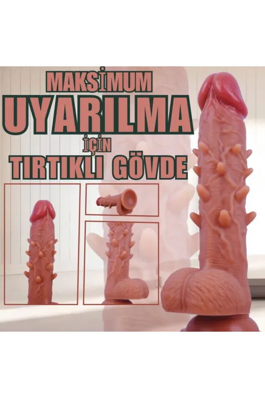Master Perfection Dildo Pablo - Ultra Yumuşak Çift Katmanlı Tırtıklı Realistik Yapay Penis